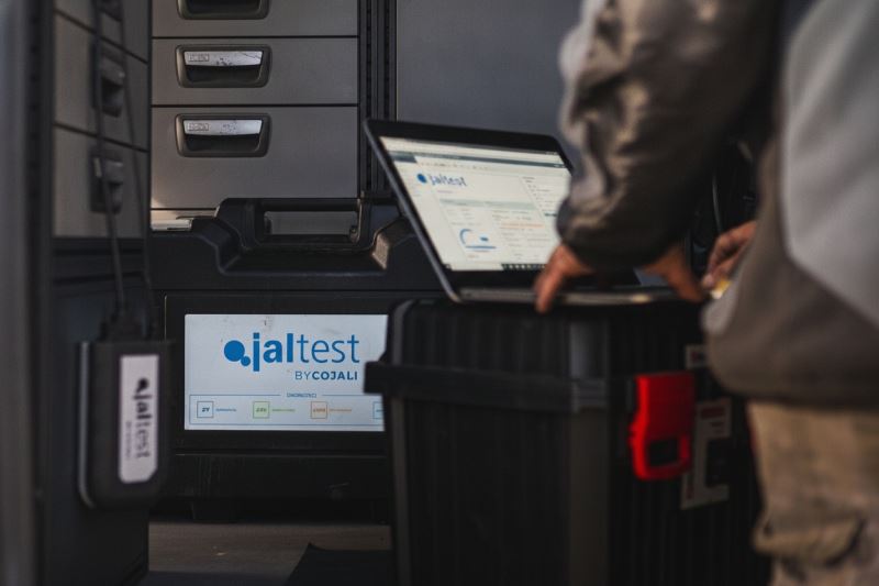 Mobilna diagnostyka komputerowa Jaltest by Cojali maszyn budowlanych i rolniczych u klienta